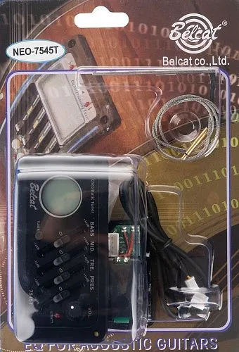 Belcat Neo-7545T Звукосниматель с 4-х полосным эквалайзером, с тюнером, врезной.