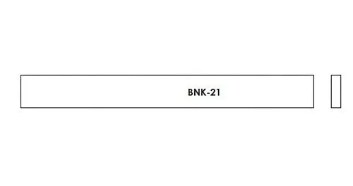 Hosco BNK-21W Заготовка нижнего порожка для гитары, кость.